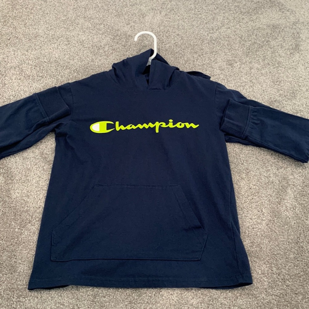Boys Champion Hooded Long Sleeve